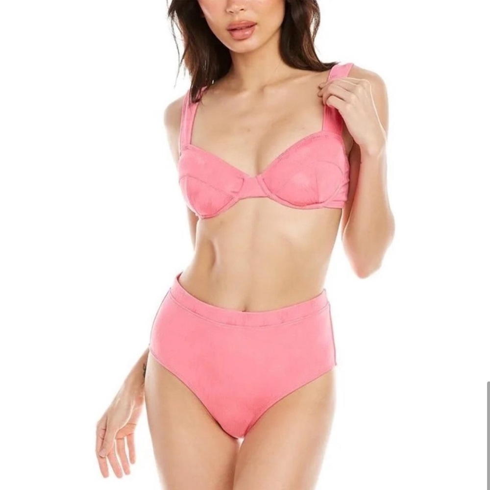 Solid and striped the lilo bikini top